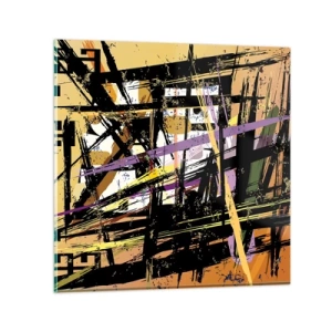 Obraz na skle - Ostrý řez - 50x50 cm