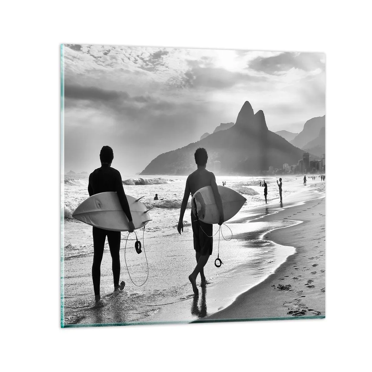 Obraz na skle - Samba na jednu vlnu - 70x70 cm