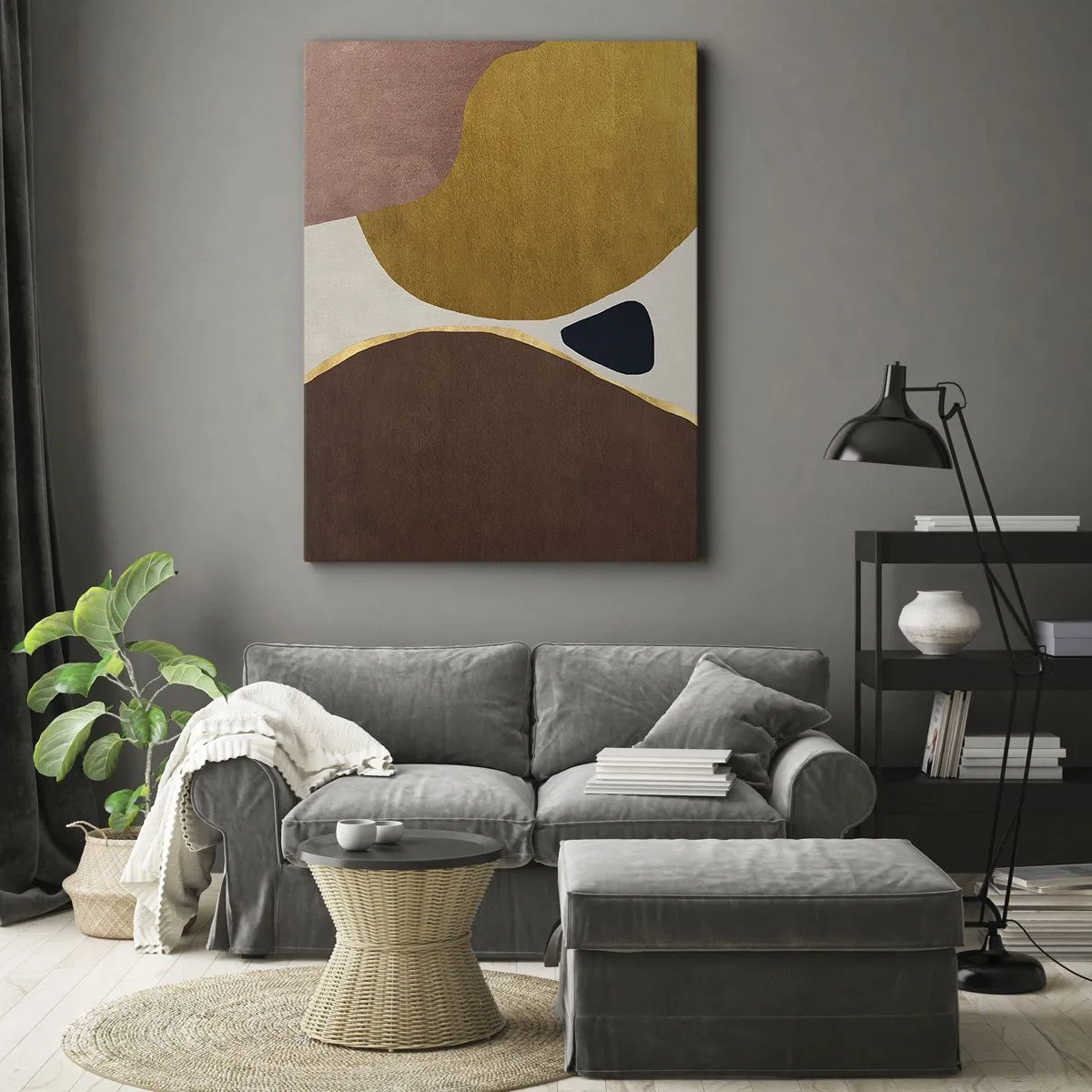 Obraz na plátně - Abstrakce – místo v prostoru - 50x70 cm