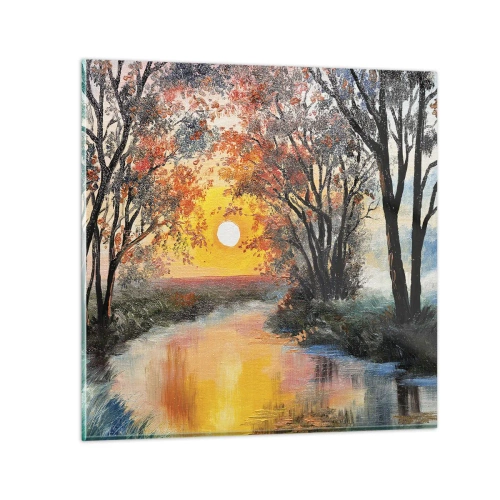 Obraz na skle - Podzimní nádech - 30x30 cm