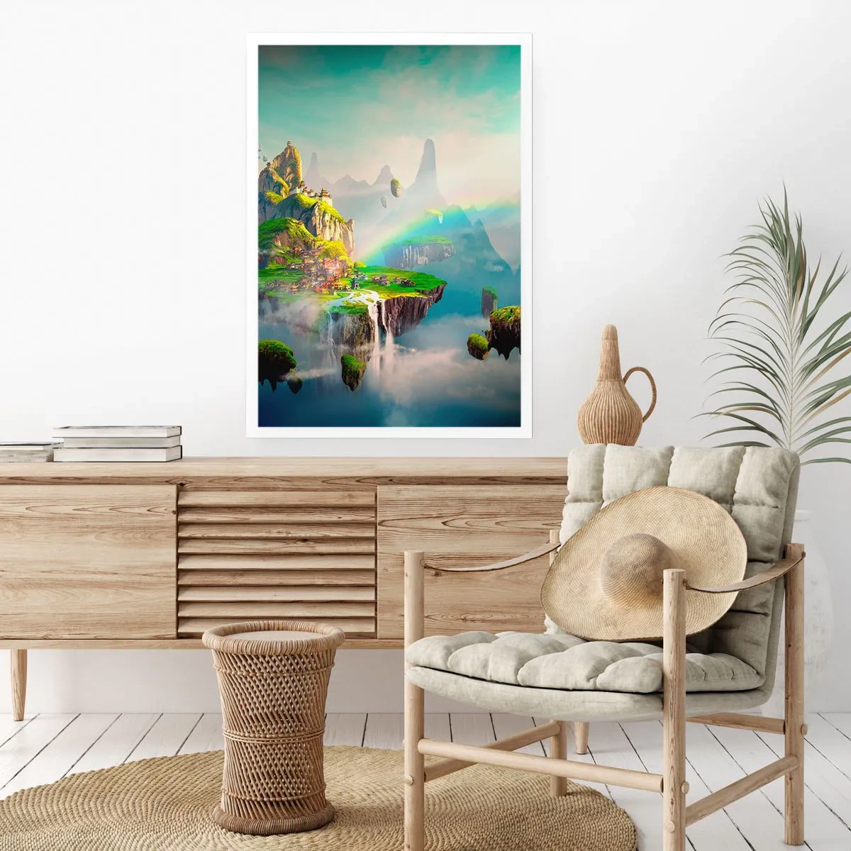 Plakát - Uprostřed nebe - šťastné ostrovy - 70x100 cm