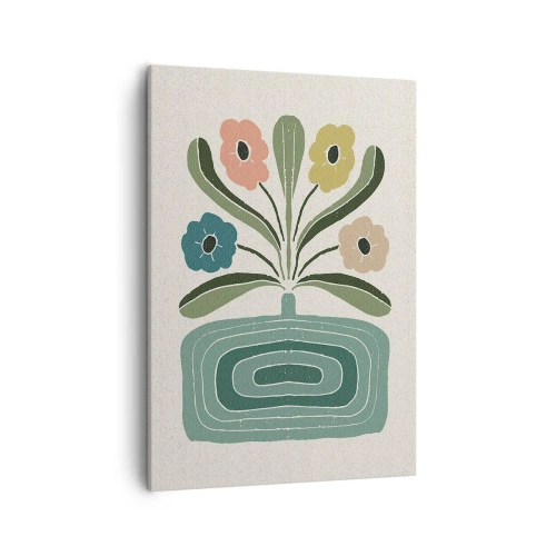 Obraz na plátně - Symetrická kytice - 50x70 cm