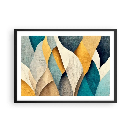 Plakát v černém rámu - Rytmus a vlnění - 70x50 cm