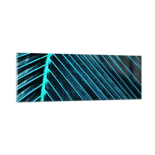 Obraz na skle - Textura zeleně - 90x30 cm