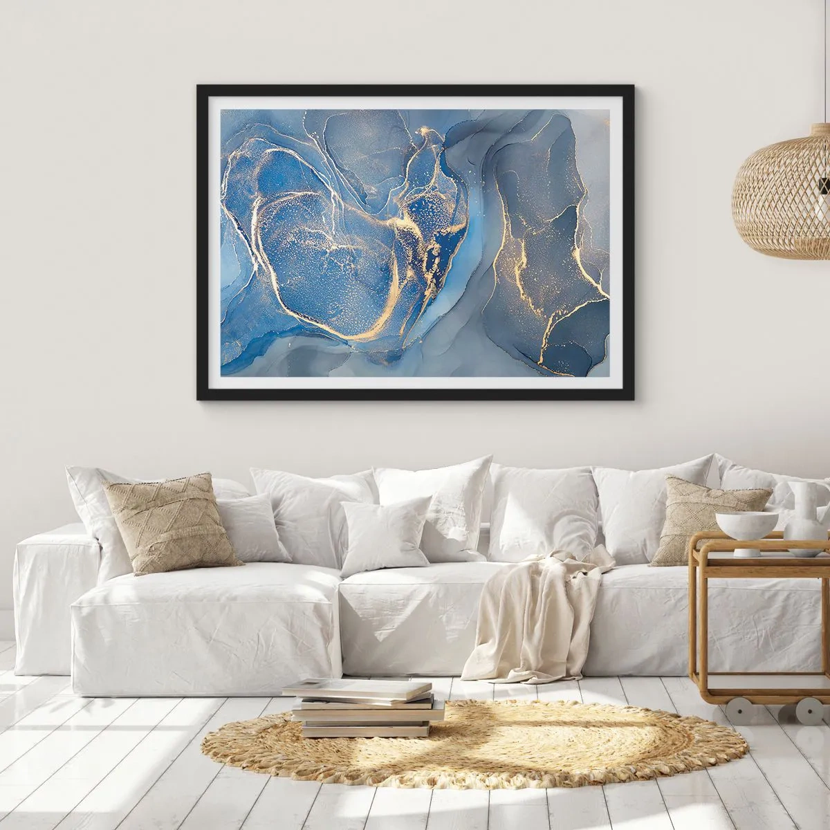 Plakát v černém rámu - Zlatý prach - 91x61 cm