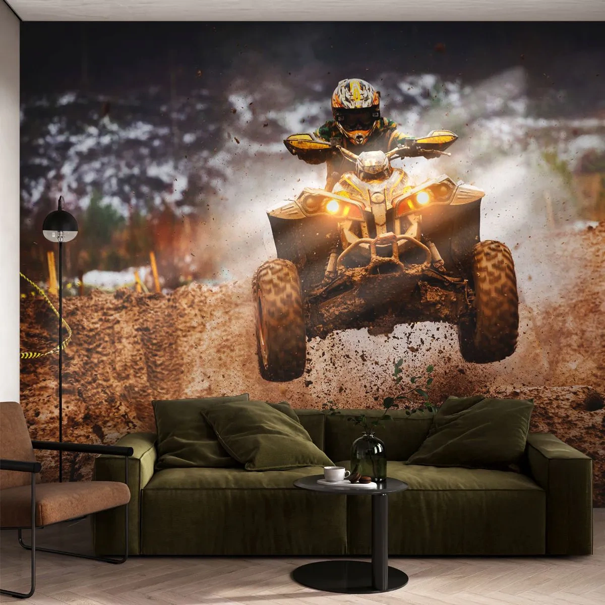 Fototapeta Samolepicí Deluxe Sticker - No risk no fun - Sport, Quad, Závod - 250x175 cm