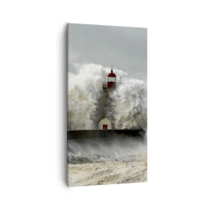 Obraz na plátně - Hněv oceánu - 55x100 cm