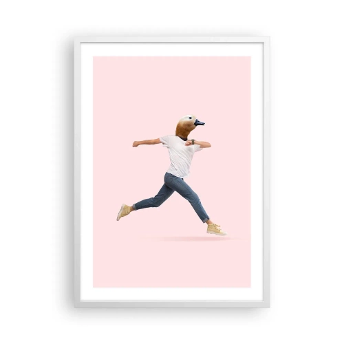 Plakát v bílém rámu - Špetka absurdity - 50x70 cm