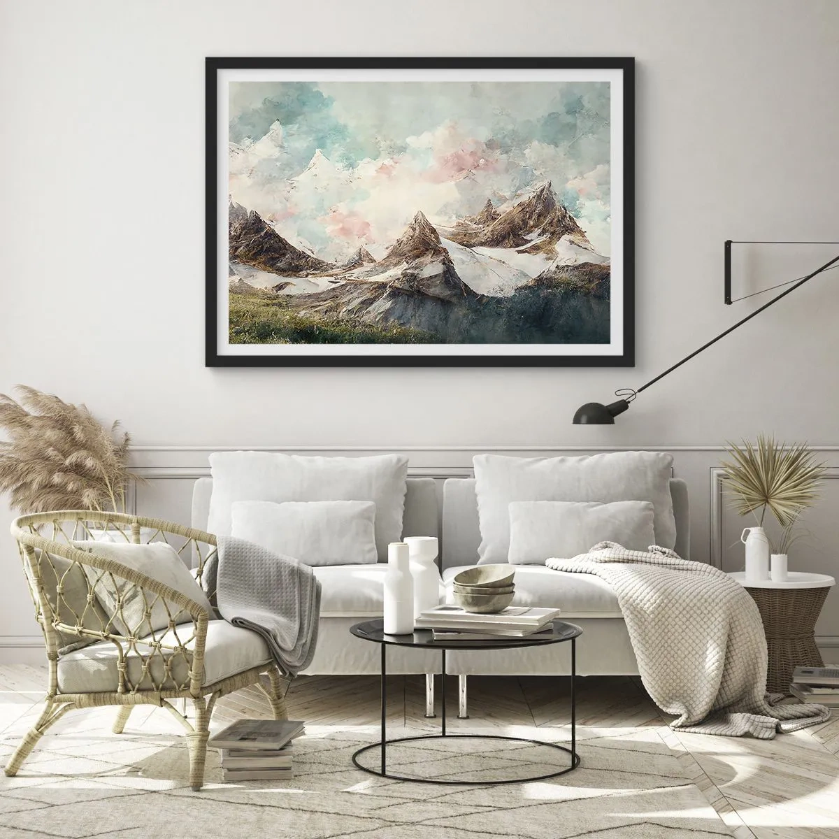 Plakát v černém rámu - Skalní čepele - 50x40 cm