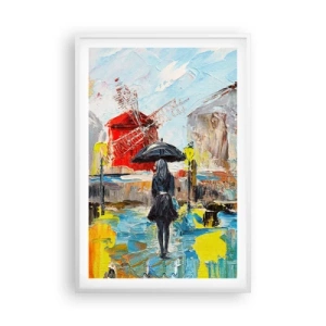 Plakát v bílém rámu - Pařížské legendy - 61x91 cm