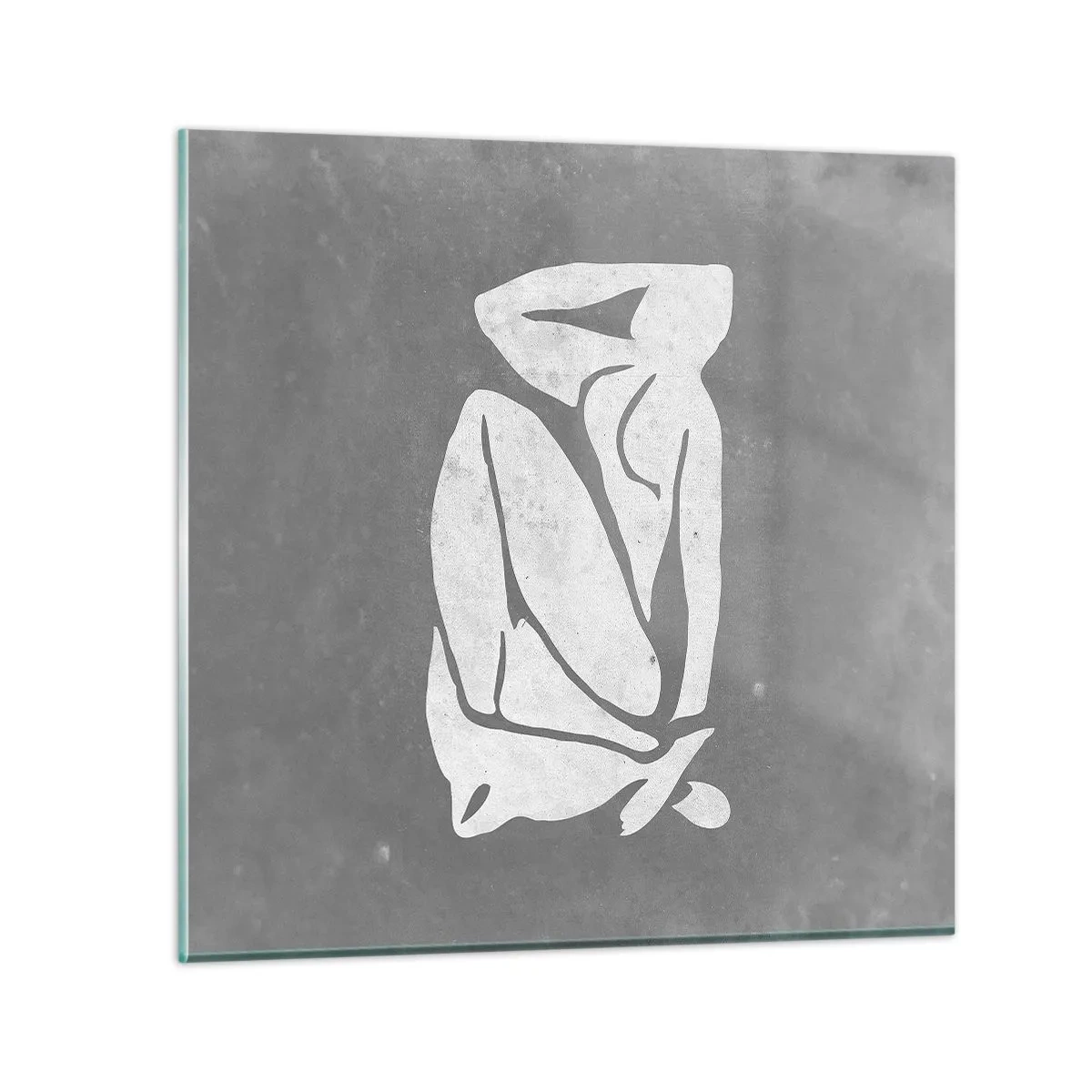 Obraz na skle - V zádumčivosti - 70x70 cm