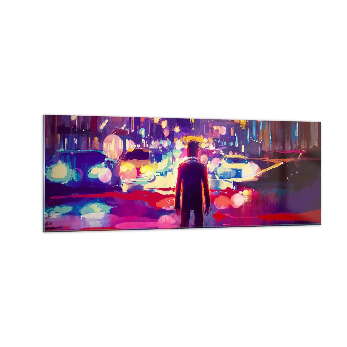 Obraz na skle - Ponořený do světla - 140x50 cm