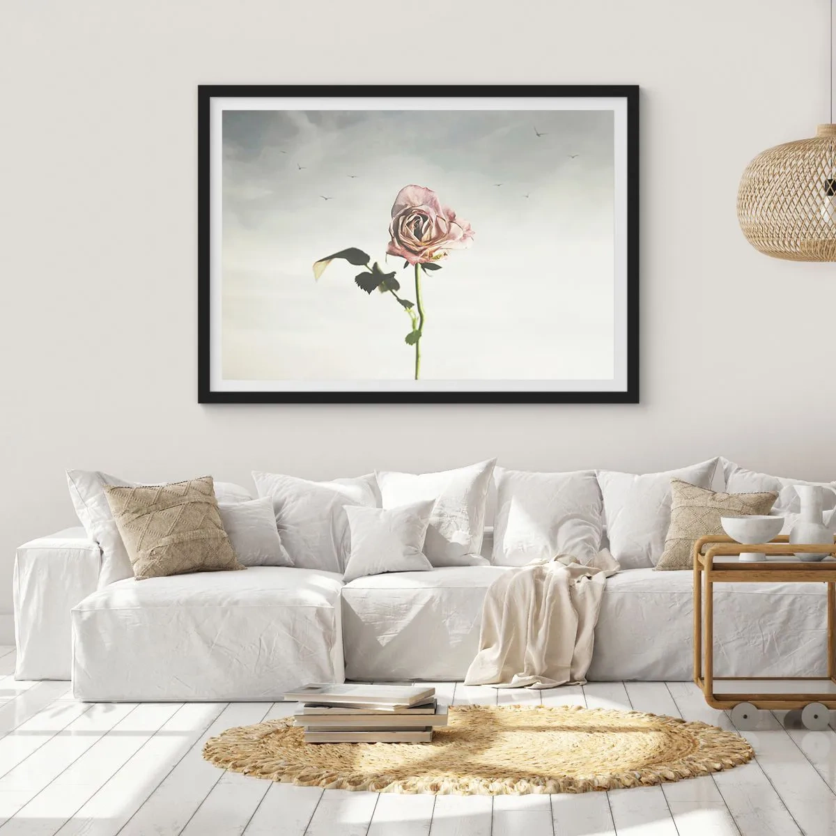 Plakát v černém rámu - Vítání jara - 70x50 cm