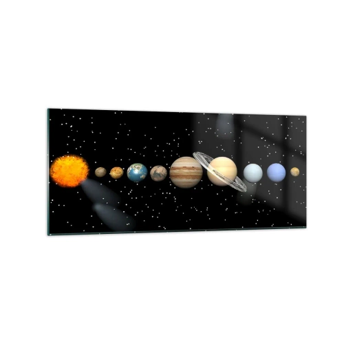 Obraz na skle - A planety šílejí, šílejí… - 120x50 cm