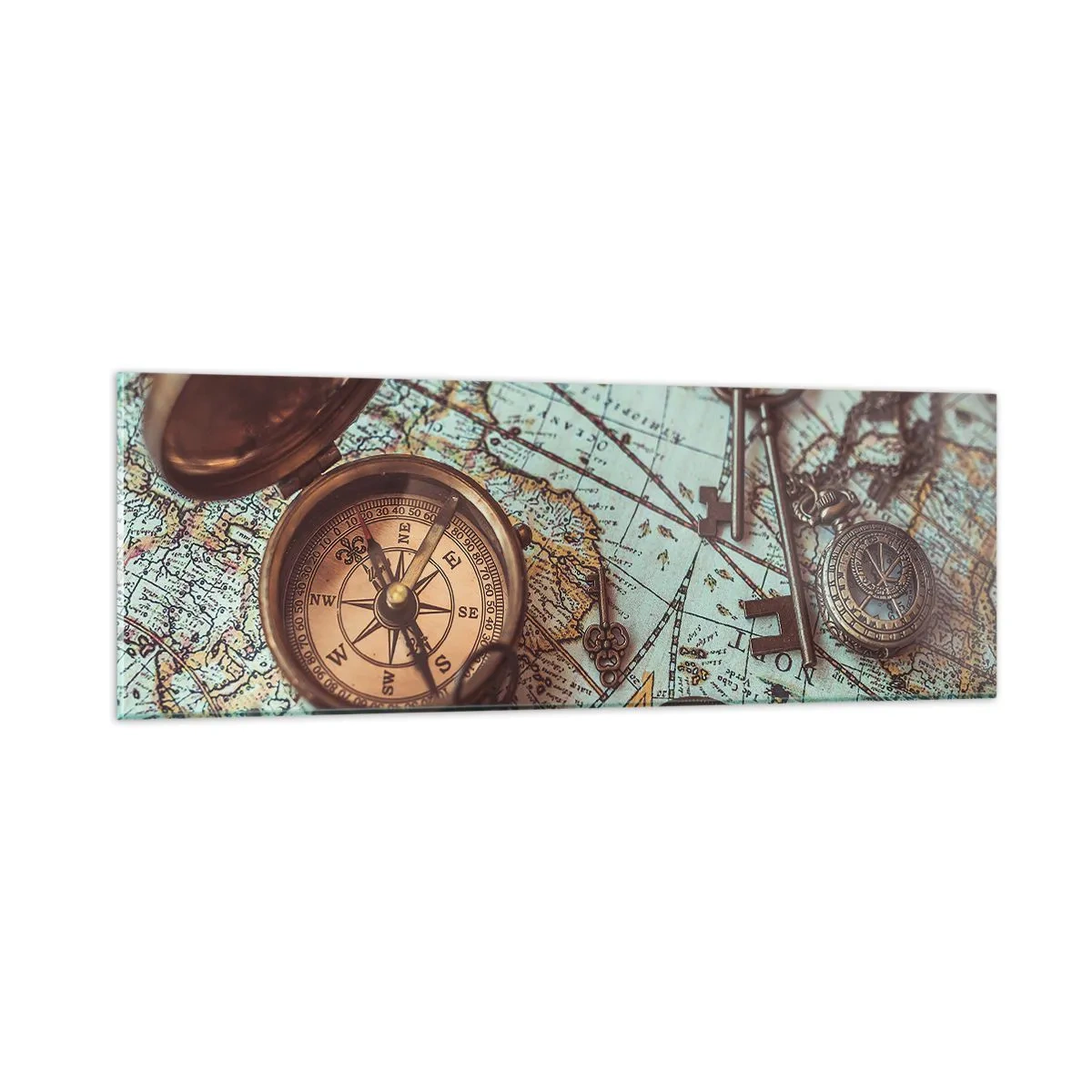 Obraz na skle - Pro dobrodruha - 90x30 cm