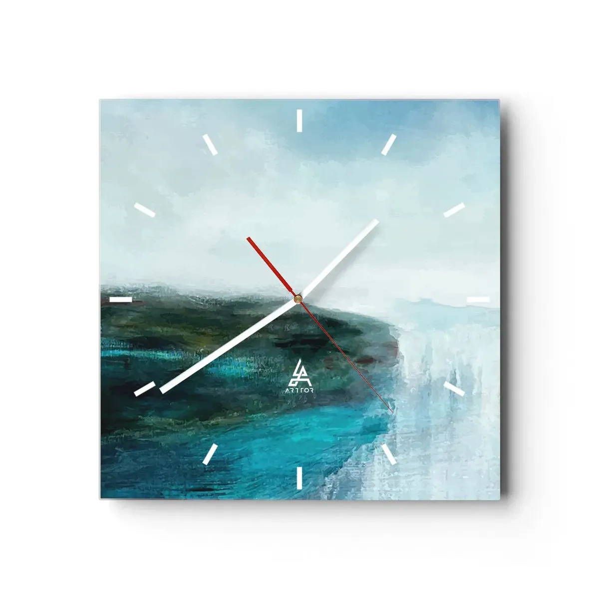 Nástěnné hodiny - Námořní abstrakce - 40x40 cm