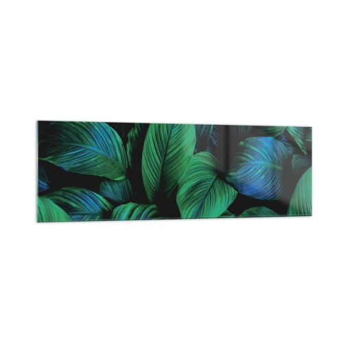 Obraz na skle - V zeleném davu - 160x50 cm