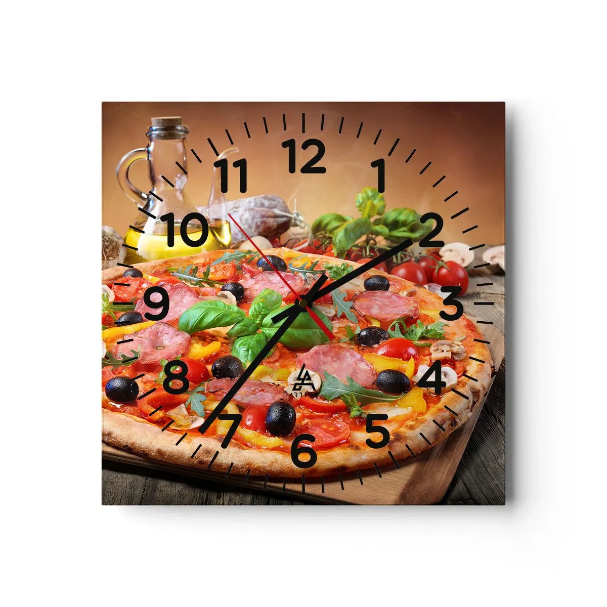 Nástěnné hodiny - Se skutečně italskou chutí - 30x30 cm