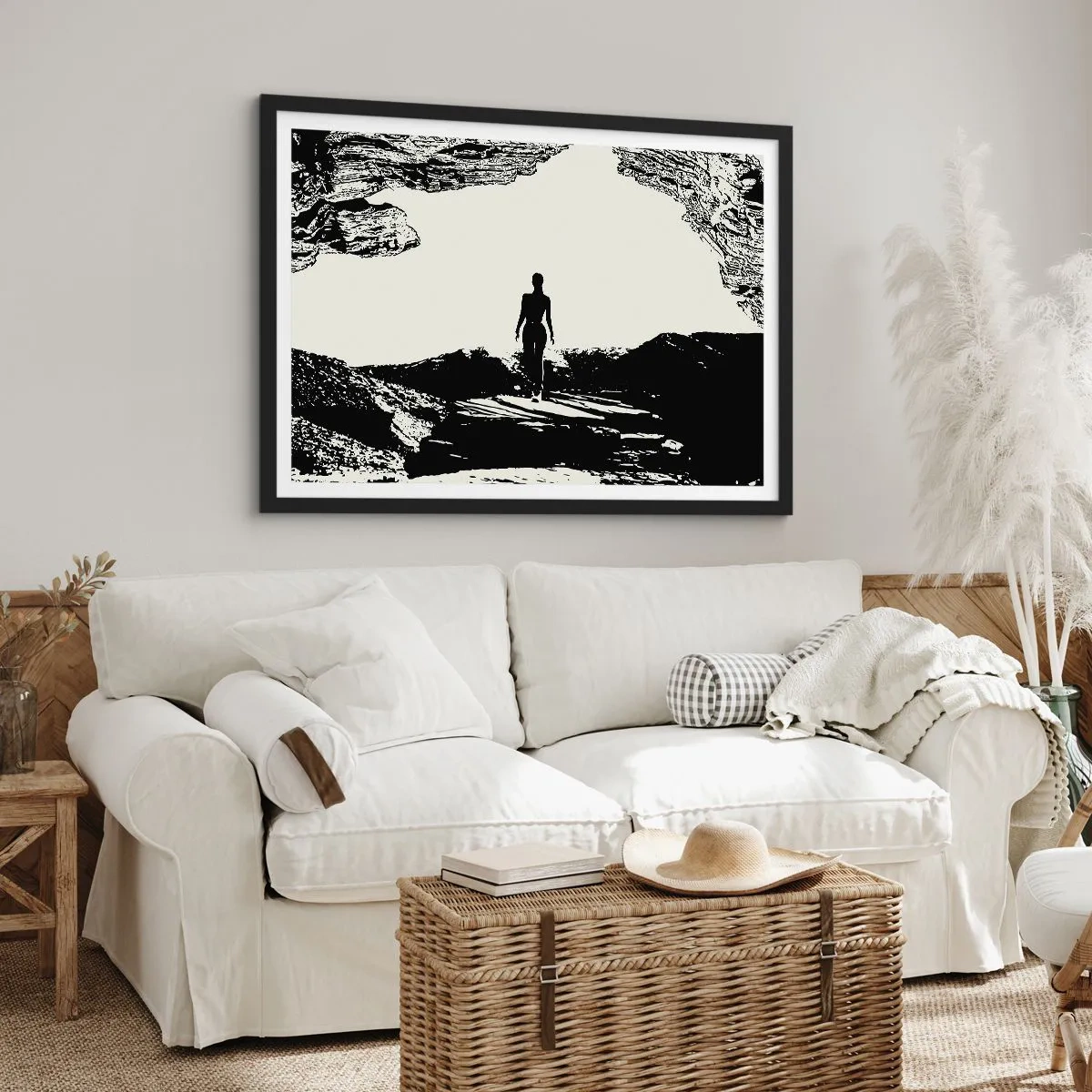 Plakát v černém rámu - Nový pohled - 50x40 cm