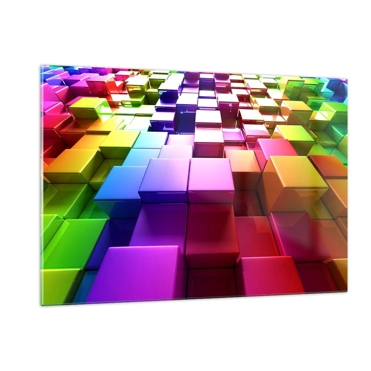 Obraz na skle - Op-artové společně v týmu - 120x80 cm