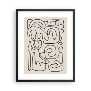 Plakát v černém rámu - Podle stopy - 40x50 cm