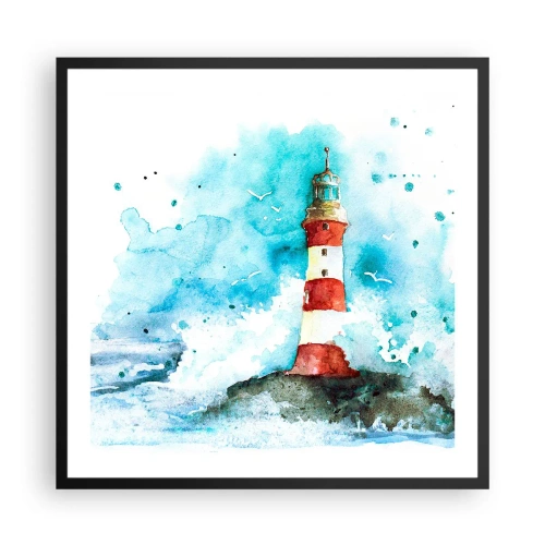 Plakát v černém rámu - Jednota živlů - 60x60 cm