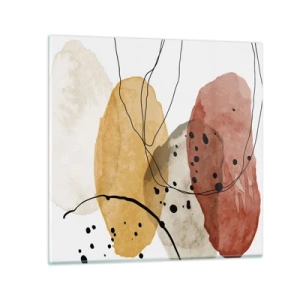 Obraz na skle - Jako lehký, průzračný vzduch - 70x70 cm