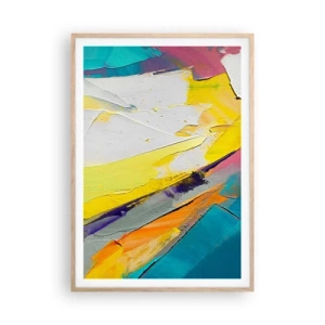 Plakát v rámu světlý dub - Anatomie světla - 70x100 cm