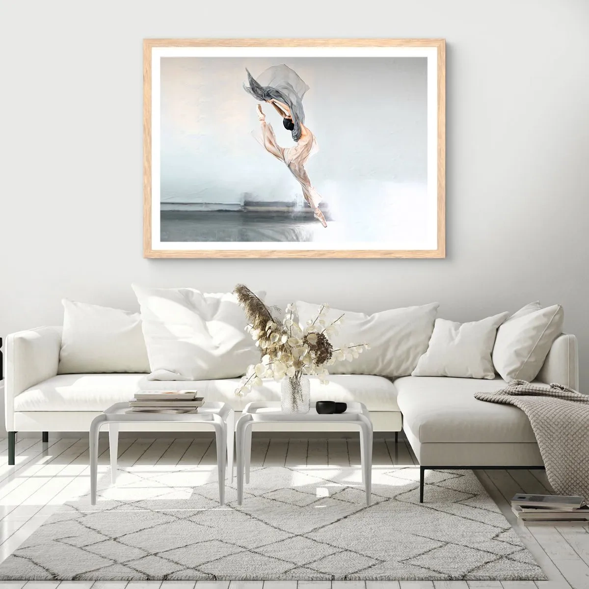 Plakát v rámu světlý dub - V tanečním vytržení - 91x61 cm