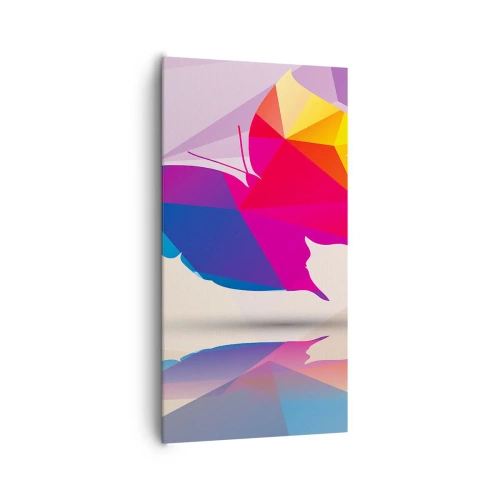 Obraz na plátně - Motýlí duha - 65x120 cm