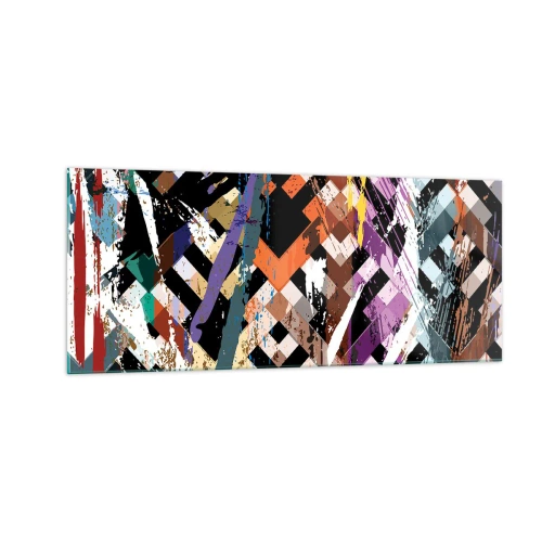 Obraz na skle - Umocněné na druhou - 100x40 cm