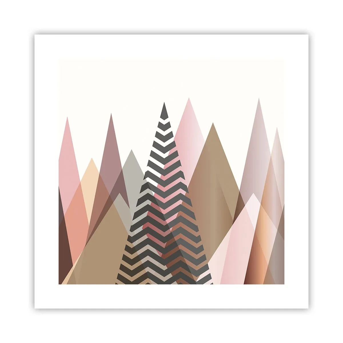 Plakát - Pyramidální pohled - 40x40 cm