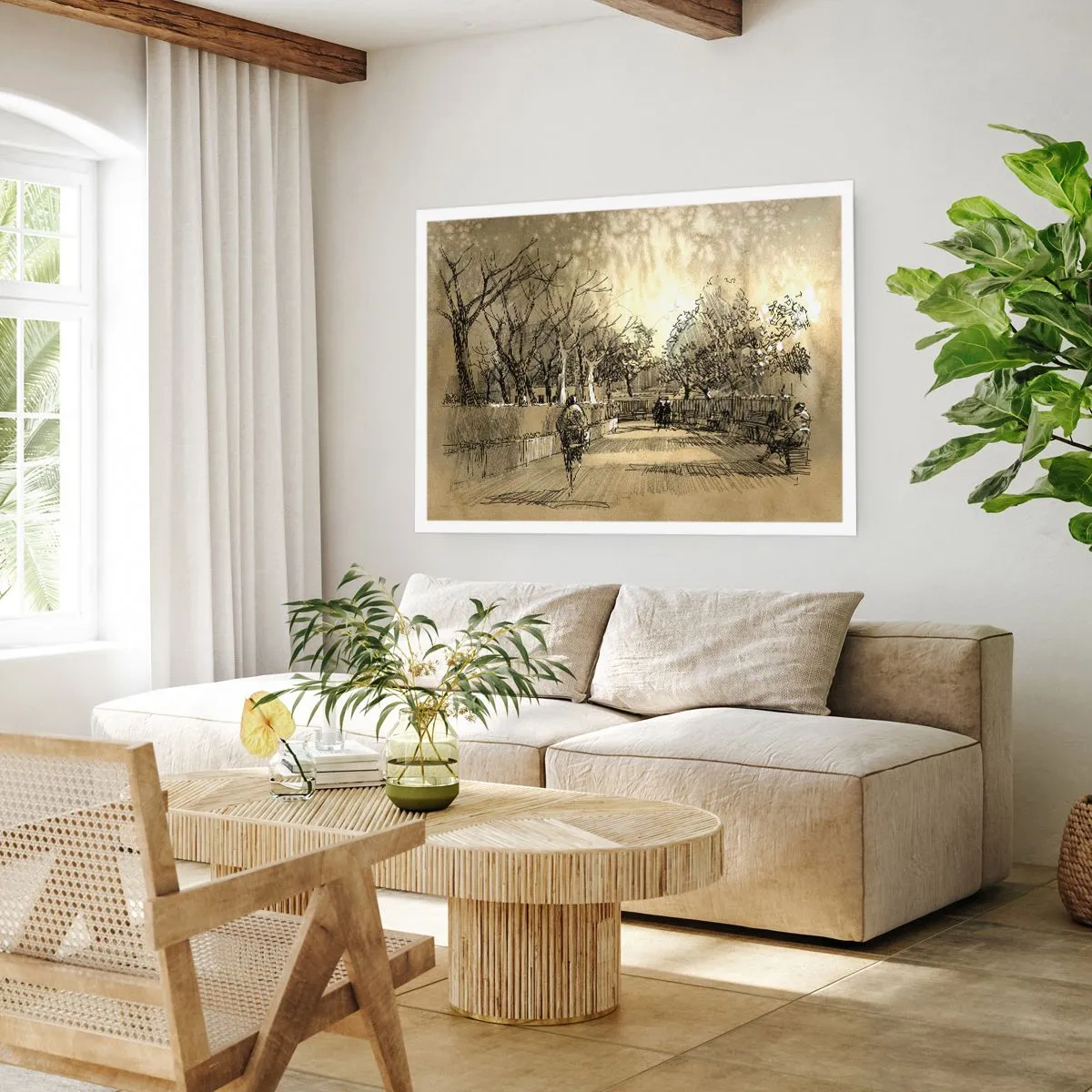 Plakát - Pírkem zastavený okamžik - 100x70 cm