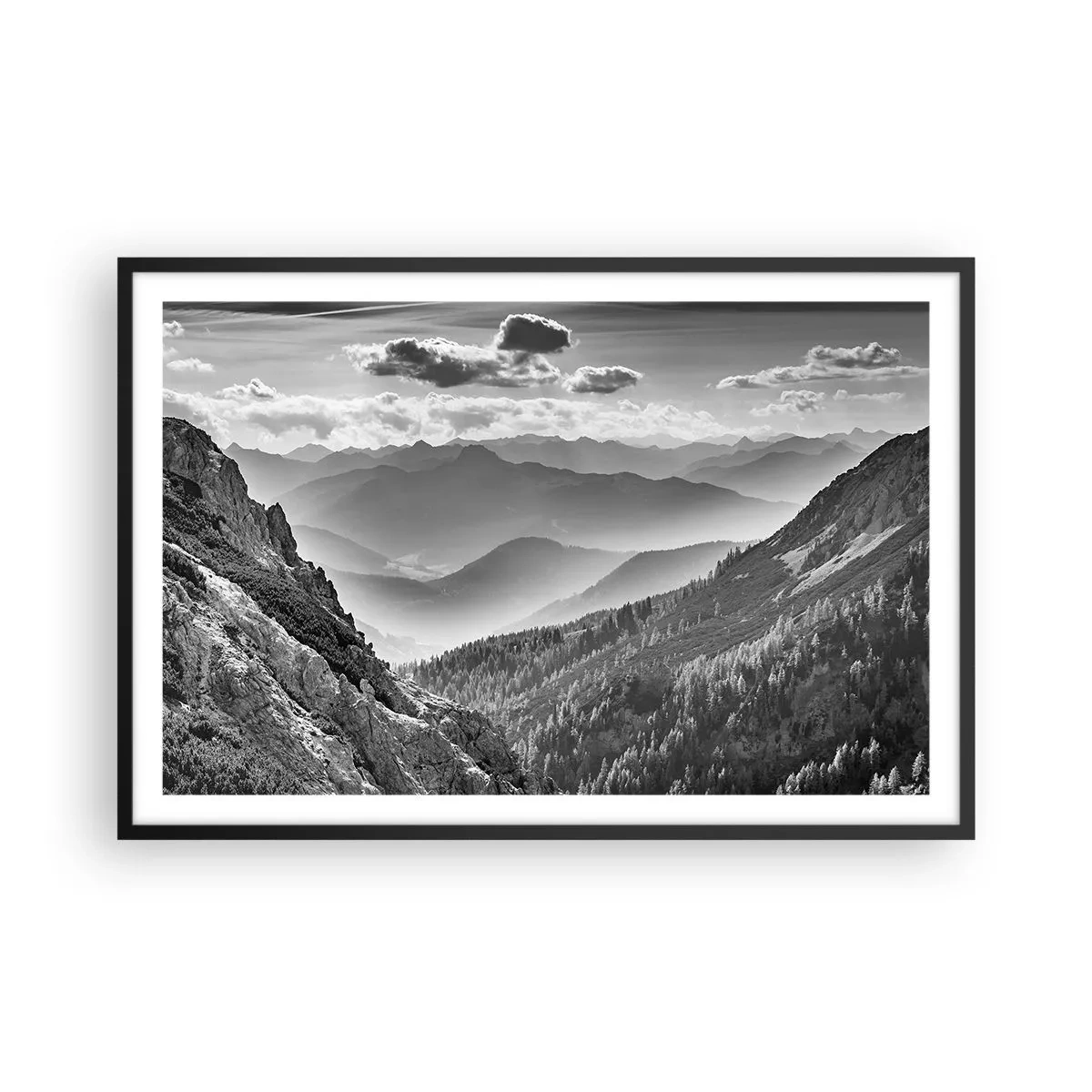 Plakát v černém rámu - Až k obzoru - 91x61 cm