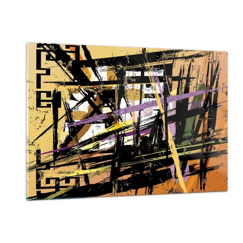 Obraz na skle - Ostrý řez - 120x80 cm
