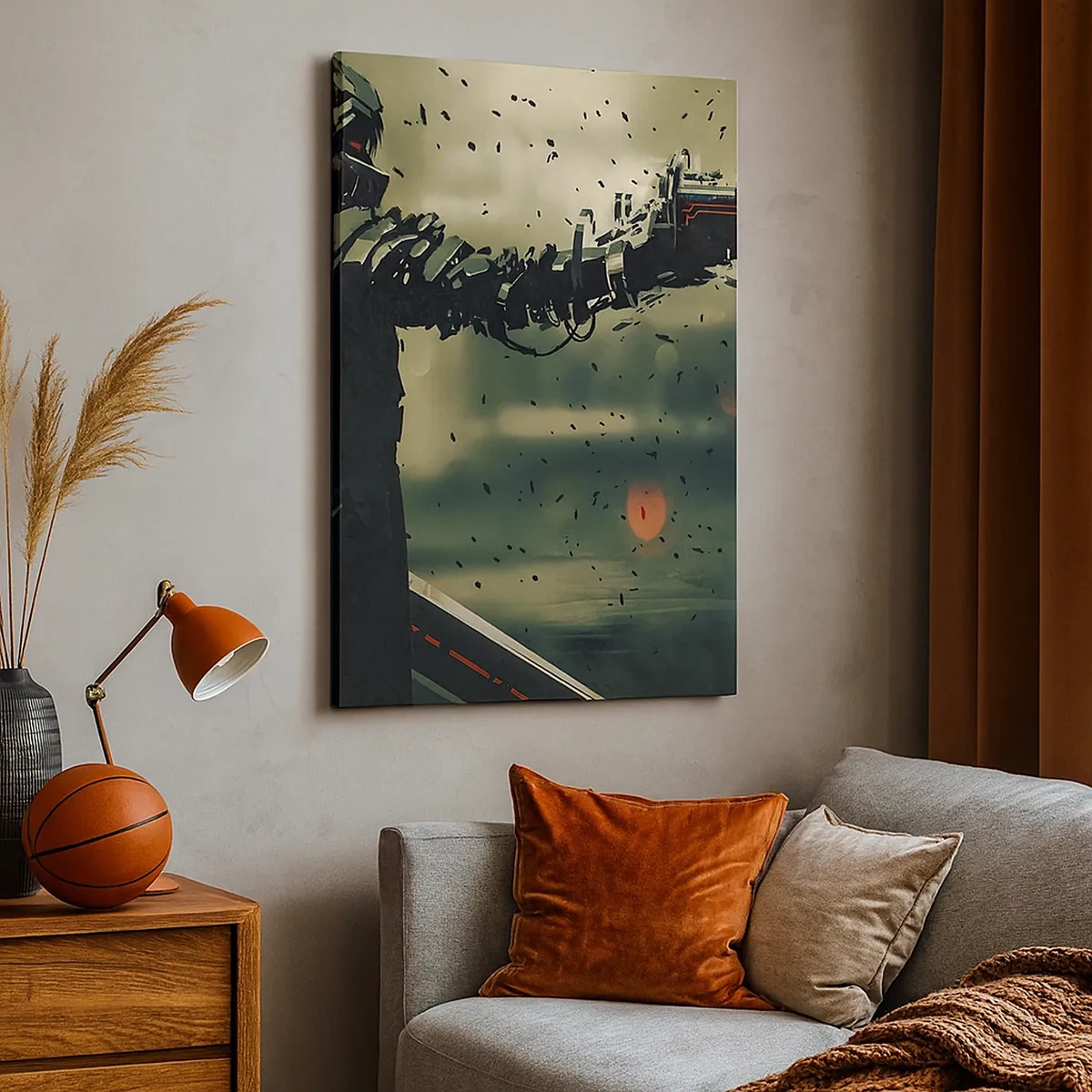 Obraz na plátně - Vražedná zbraň - tvůj vlastní terminátor - 50x70 cm