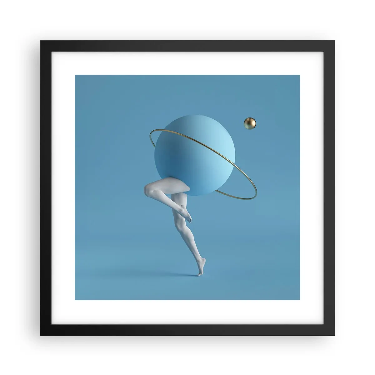 Plakát v černém rámu - Šílenství planet - 40x40 cm