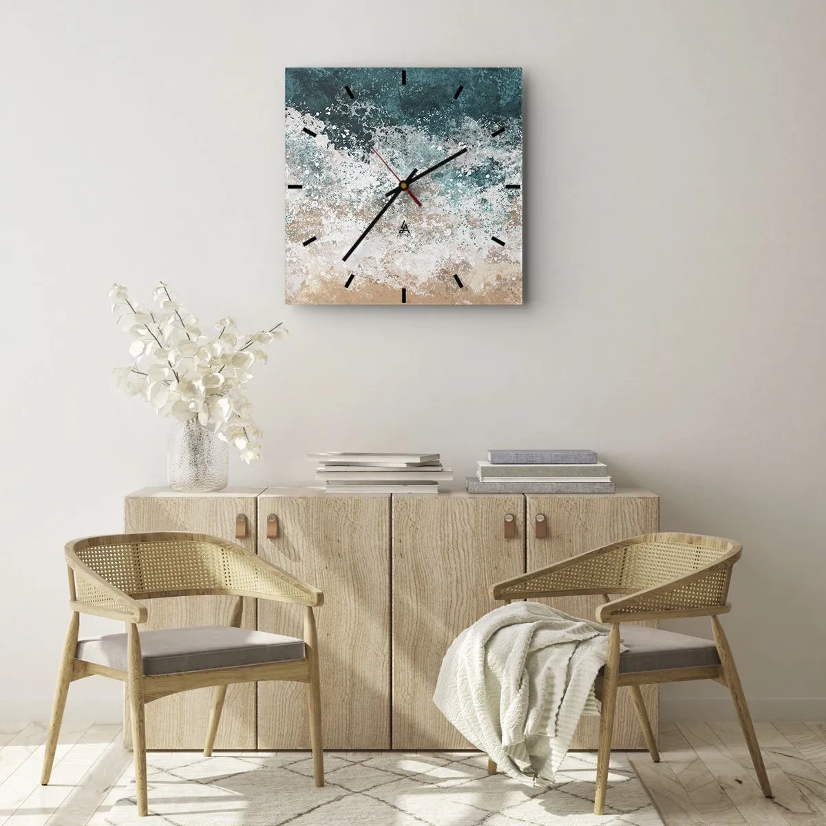 Nástěnné hodiny - Mořské příběhy - 30x30 cm