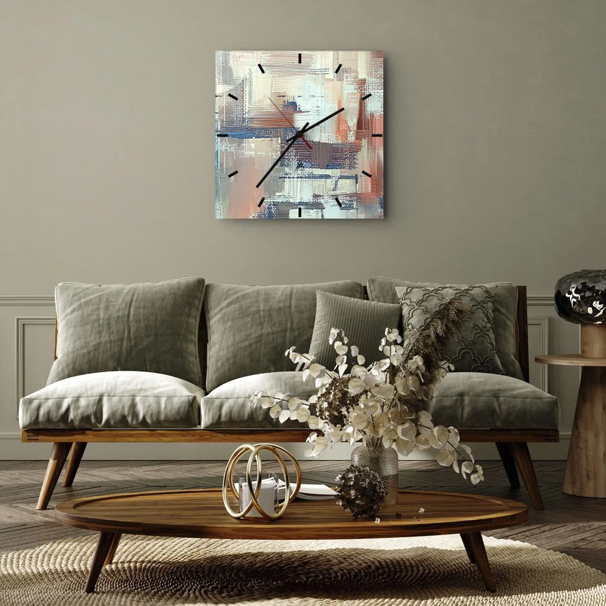 Nástěnné hodiny - Dostat se ke světlu - 30x30 cm