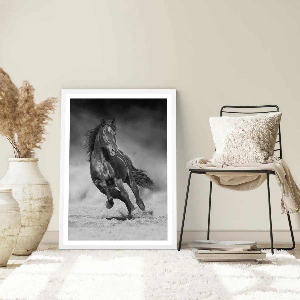 Plakát v bílém rámu - Hodné samotného emíra - 61x91 cm