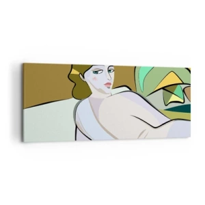 Obraz na plátně - Intimní portrét - 120x50 cm