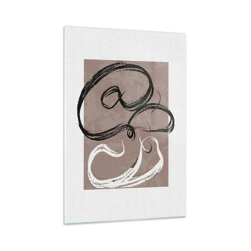 Obraz na skle - Kompozice – hledání úplnosti - 70x100 cm