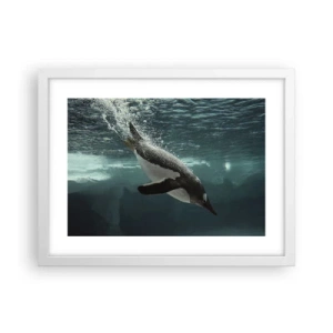 Plakát v bílém rámu - Vítejte v mém světě - 40x30 cm