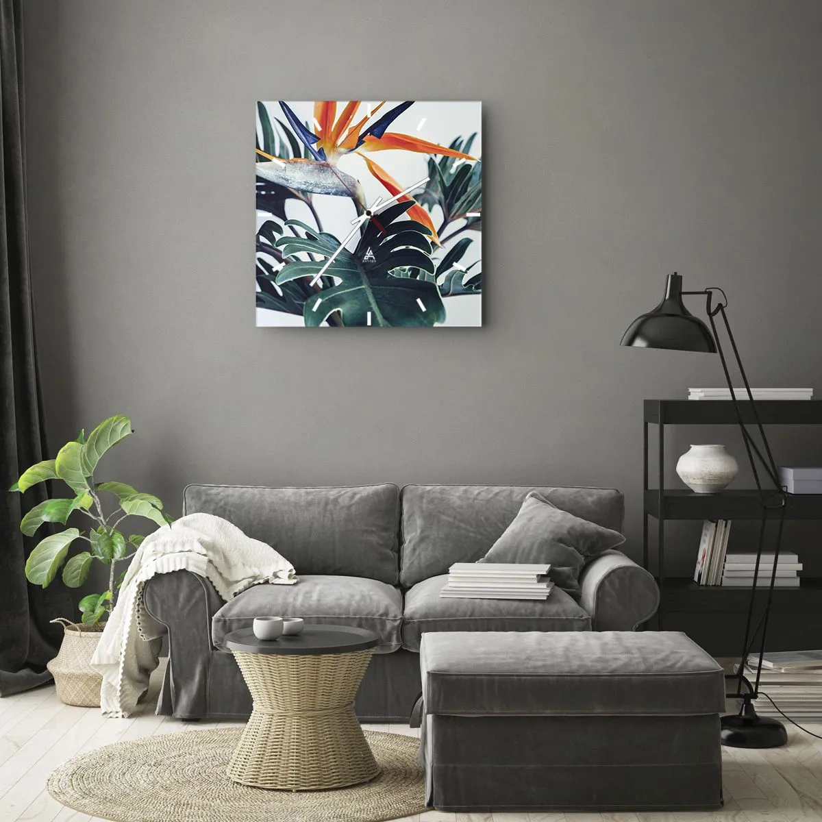 Nástěnné hodiny - Ptákeř - 40x40 cm