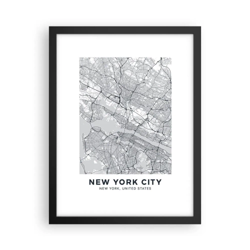 Plakát v černém rámu - Anatomie metropole - 30x40 cm