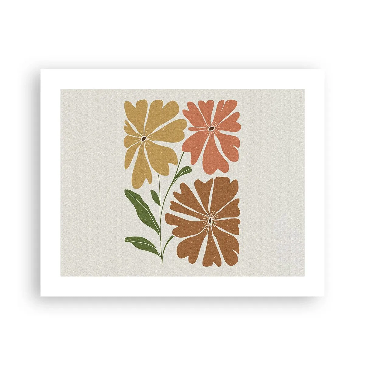 Plakát - Příroda a geometrie - 50x40 cm