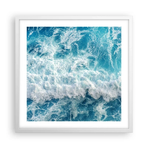 Plakát v bílém rámu - Radostně a skákavě - 50x50 cm