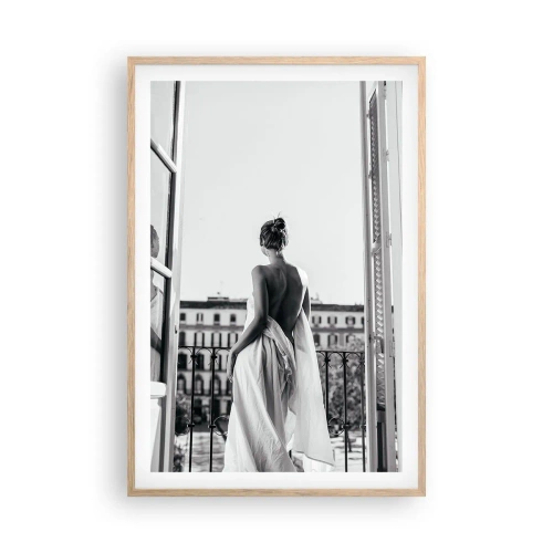 Plakát v rámu světlý dub - Probuzení smyslů - 61x91 cm