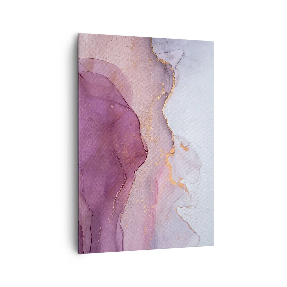 Obraz na plátně - Fialové a lilové vlny - 70x100 cm