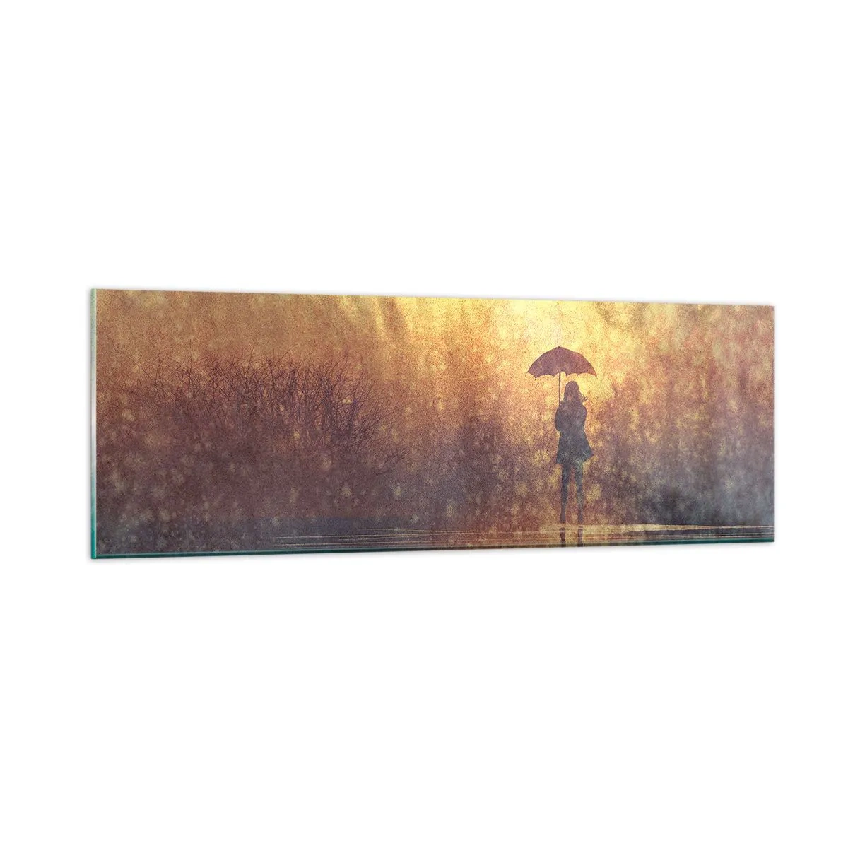 Obraz na skle - Cítím, že se na mě někdo dívá - 90x30 cm